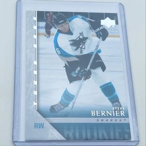 Steve Bernier Upper Deck Young Guns Rookie Card 2005/06 #470 San Jose Sharks
